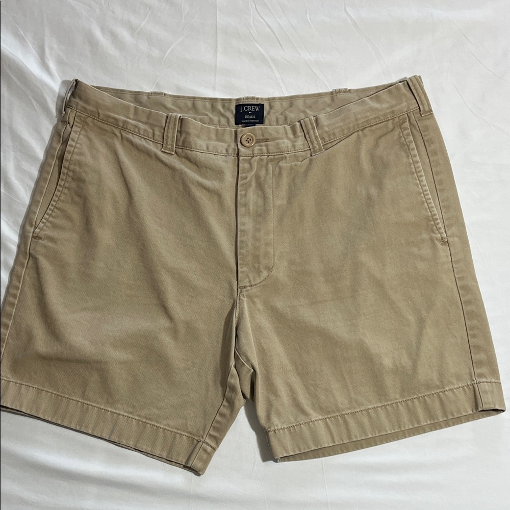 J. Crew Men's Khaki Reade Flat Front Shorts